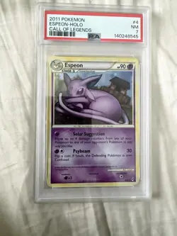 Pokemon Espeon Holo Rare TCG Card Call of Legends Series 4/95 PSA 7 - Image 1