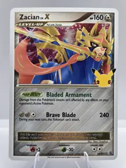 Pokemon TCG Zacian LV. X SWSH Black Star Promos SWSH135 Holo Promo - Image 1
