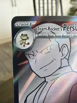Pokemon TCG Team Rockets Persian EX Full Art 219/182 Destined Rivals Ultra Rare - Image 2