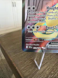 Pokemon TCG Team Rockets Persian EX Full Art 219/182 Destined Rivals Ultra Rare - Image 5