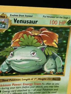 1999 Pokemon Venusaur Shadowless Holo Rare 15/102 Base Set - LP - WOTC 🔥📈 - Image 3