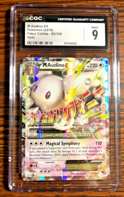M Audino EX Ultra Rare #85|CGC MINT 9|2016 XY Fates Collide|Pokemon TCG - Image 1