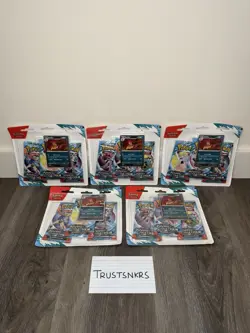 5X Pokemon TCG Scarlet & Violet - Journey Together 3 Pack Blister ✅SEALED✅ - Image 1