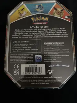 Pokemon TCG Jolteon V Eevee Evolutions Tin Sealed - Image 4