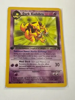 Pokemon TCG Dark Kadabra Team Rocket 39 Regular 1st Edition Uncommon - Image 1