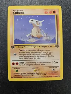 Pokemon 1st Edition Jungle Cubone 50/64 NEAR MINT - Image 1