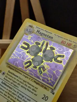 Pokemon 1999 WOTC Fossil Holo Rare Magneton 11/62 - Excellent - Image 3