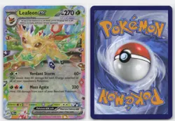 LEAFEON EX 006/131 DOUBLE RARE PRISMATIC EVOLUTIONS POKEMON LIGHTLY PLAYED - Image 3