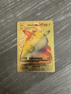 Pokemon Pikachu TCG VMAX Rainbow Secret Holo Rare Full Art - Image 1
