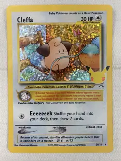 Cleffa 20/111 Celebrations: Classic Collection Holo Pokemon 25th Anniversary NM - Image 1