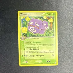 Pokemon TCG Weezing EX Delta Species 33/113 Rare LP - Image 1