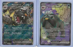 Pokemon TCG Arven's Mabosstiff EX 218/182 & 139/182 Destined Rivals - Image 1