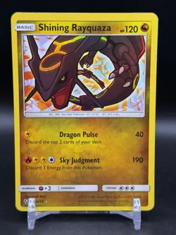 Shining Rayquaza Holo Rare 56/73 Pokemon SM Shining Legends English NM - Image 1