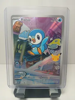 Pokemon TCG First Partner Promos 30th Anniversary Illustration Piplup 040 NM - Image 1
