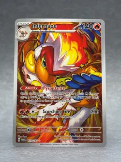 Pokemon - 173/167 Inferape SV06 TWM Illustration Rare Holo Full Art NM TCG - Image 1