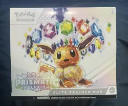 Pokemon TCG Scarlet & Violet Prismatic Evolutions Elite Trainer Box ETB - Image 1