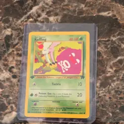 Pokemon Koffing 1st Edition Team Rocket 58/82 Basic Card 40 HP Common English - Image 1