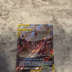 Pokemon Espeon & Deoxys GX TAG TEAM Ultra Rare SM240 Holo Unified Minds 260 HP - Image 1