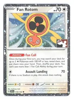 4x Pokemon Fan Rotom 118/142 Cosmo HOLO Prize Pack Series 7 Playset - Image 1