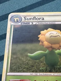 Pokemon Card - Sunflora - Yuka Morii - Rare (31/123) HeartGold & SoulSilver *MP* - Image 2