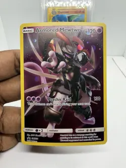 Armored Mewtwo Pokemon Sun & Moon Black Star Promo SM228 NM - Image 1