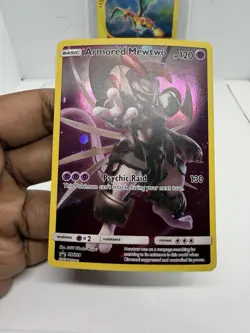 Armored Mewtwo Pokemon Sun & Moon Black Star Promo SM228 NM - Image 2