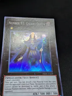 Yugioh - Number 83: Galaxy Queen PHSW PHSW-EN039 Unlimited Super Rare MP - Image 2