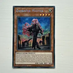 Yu-Gi-Oh Exosister Martha Prismatic Secret Rare Card MP23-EN127 1st Edition - Image 1