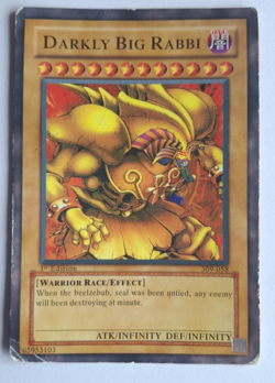 Yu-Gi-Oh! 1996 Card 309-058 - 1st Edition - Darkly Big Rabbi - Image 1