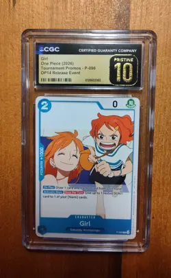 2026 One Piece Girl Tournament Promo P-096 OP14 Release Even CGC 10 Pristine - Image 1