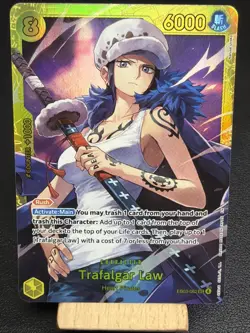 Trafalgar Law SECRET RARE EB03-062 Extra Booster One Piece Heroines FOIL U - Image 1
