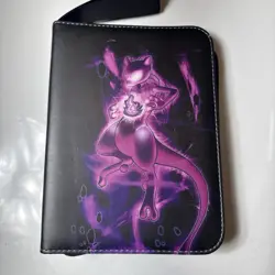 Pokemon Mewtwo 3 Ring Binder 50 Pages 4 Pocket Card Album New - Image 1