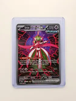 Iron Valiant Ex Pokemon Card Prismatic Evolutions Special Illustration Rare - Image 1