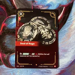 Seal of Rage - Trial Deck Cards - 040/298 Epic Riftbound *3 AVAILABLE* - Image 1
