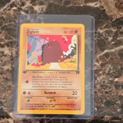diglett 1st edition 52/82 pokemon card - Image 1