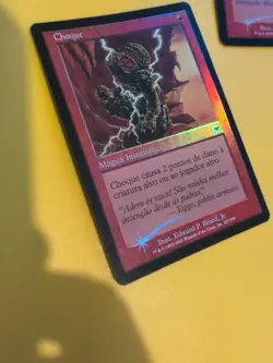 Shock x3 Instant Onslaught. MTG Card. Old vintage FOIL.2 foreign 'choque' - Image 3