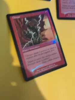 Shock x3 Instant Onslaught. MTG Card. Old vintage FOIL.2 foreign 'choque' - Image 4