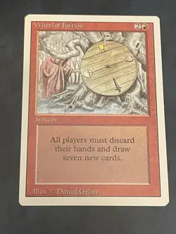 Wheel of Fortune Revised Edition Card MTG Magic the Gathering Card LP - Image 1