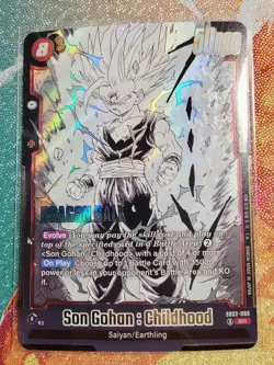 Dragon Ball Z Super Card Game SB02-008 SR Son Gohan:Childhood - Image 1