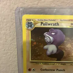 Pokemon Poliwrath Neo Discovery Holo Rare 9/75 Stage 2 90 HP Unlimited Card - Image 2
