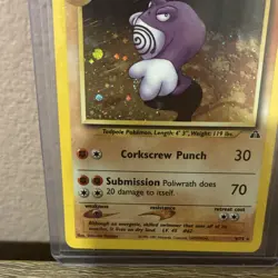 Pokemon Poliwrath Neo Discovery Holo Rare 9/75 Stage 2 90 HP Unlimited Card - Image 5