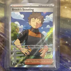 Brock's Scouting Journey Together Ultra Rare Card 179/159 NM Condition - Image 2