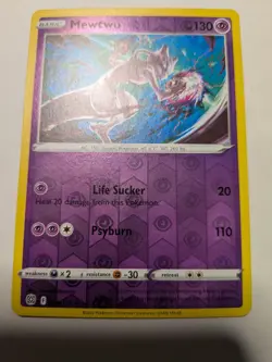Mewtwo 056/172 Rare Reverse Holo SWSH09: Brilliant Stars Pokemon Card - Image 2
