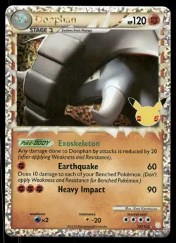 Pokemon Cards Donphan 107/123 Celebrations: Classic Collection NM - Image 1