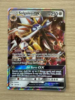 Solgaleo GX 89/149 Sun & Moon Pokemon Card Ultra Rare Full Art - NM - Image 1