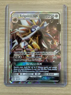 Solgaleo GX 89/149 Sun & Moon Pokemon Card Ultra Rare Full Art - NM - Image 4