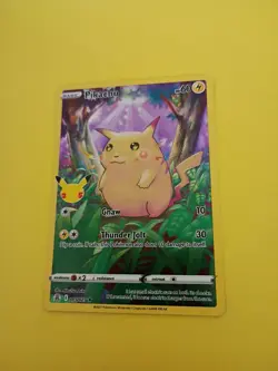 Pikachu - 005/025 - Pokemon Celebrations Sword & Shield Full Art Rare Card... - Image 3