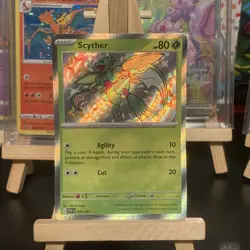 Scyther 095/091 - Shiny Holo Rare - Paldean Fates Pokemon Card NM - Image 1