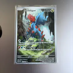 Druddigon - White Flare WHT 151/086 Illustration Rare IR Pokemon Card NM - Image 1
