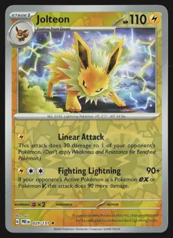 SV: Prismatic Evolutions Jolteon #029/131 Reverse Holo Pokemon Card - Image 1